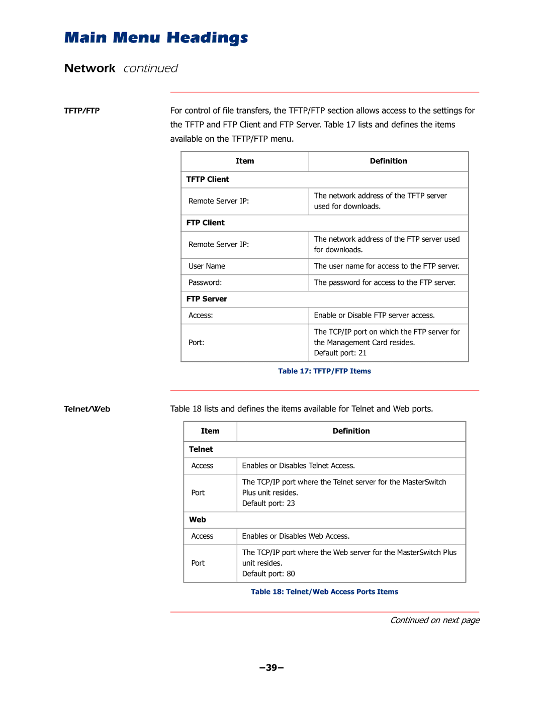 APC AP9225EXP manual ±±, 7DEOH7HOQHWHE$FFHVV3RUWV,WHPV 