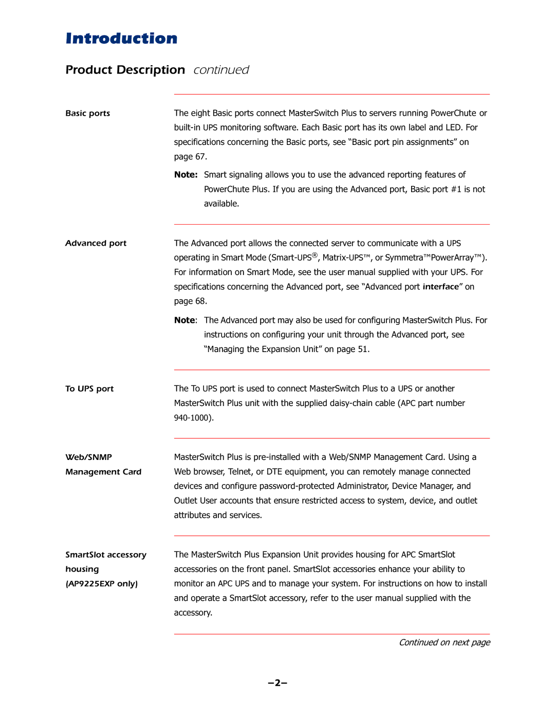 APC AP9225 manual Introduction, Dydlodeoh, ³0DQDJLQJWKHSDQVLRQ8QLW´RQSDJH , DwwulexwhvDqgVhuylfhv, Dffhvvru\ 