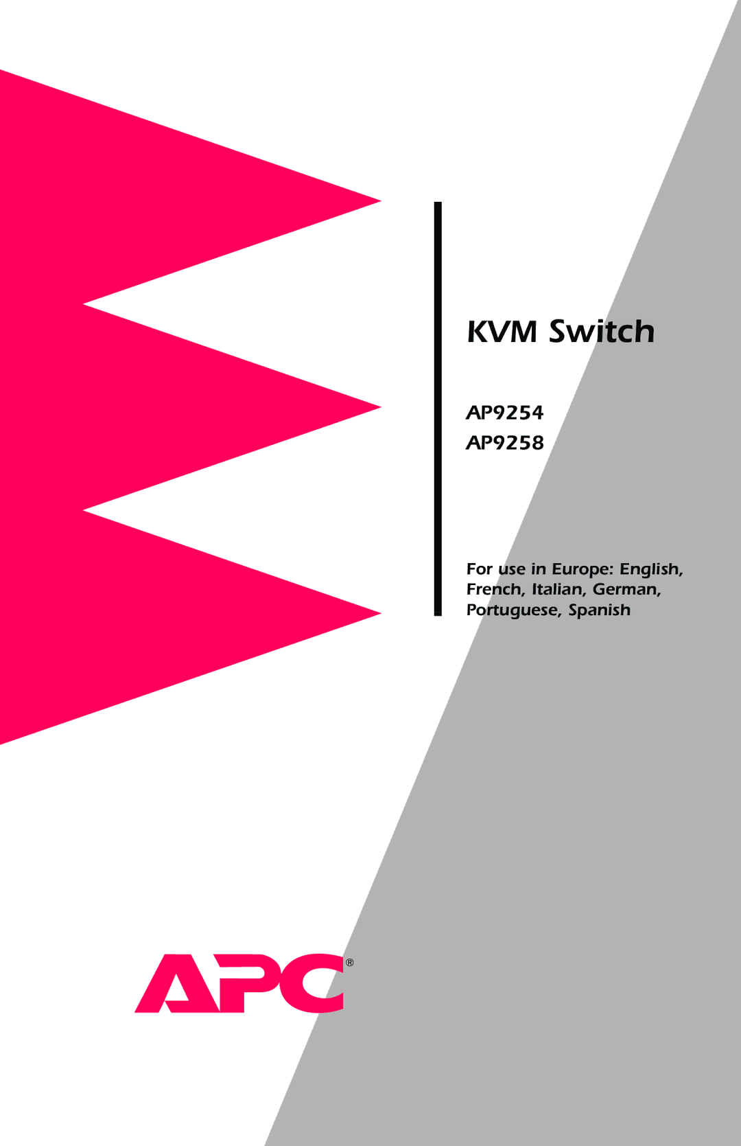 APC AP9254, AP9258 manual KVM Switch 