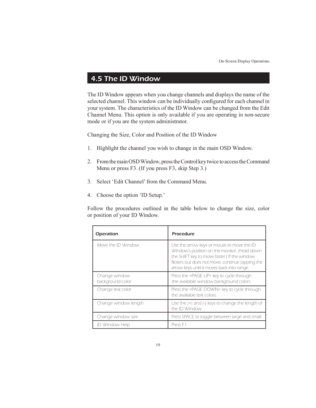 APC AP9268 manual ID Window 