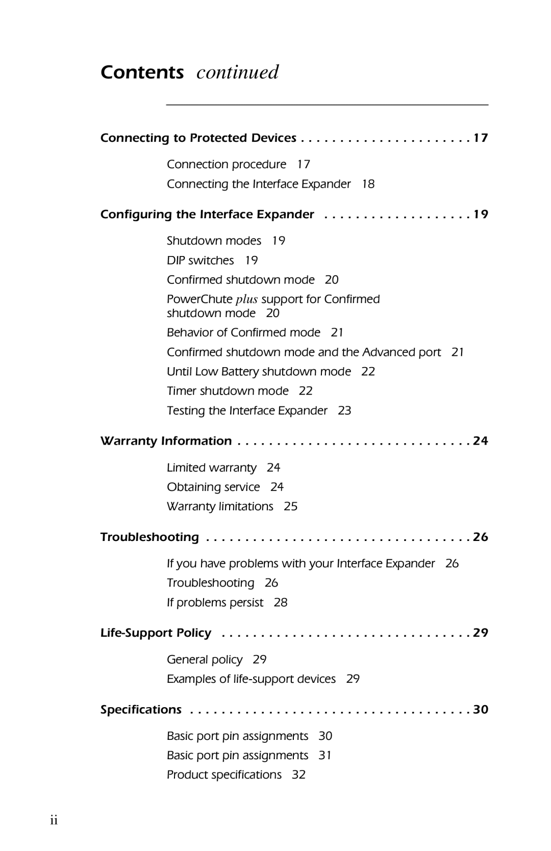 APC AP9607 manual Connection procedure Connecting the Interface Expander 