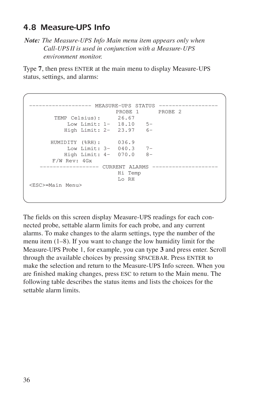 APC AP9608, AP9208 manual Measure-UPS Info, Probe 