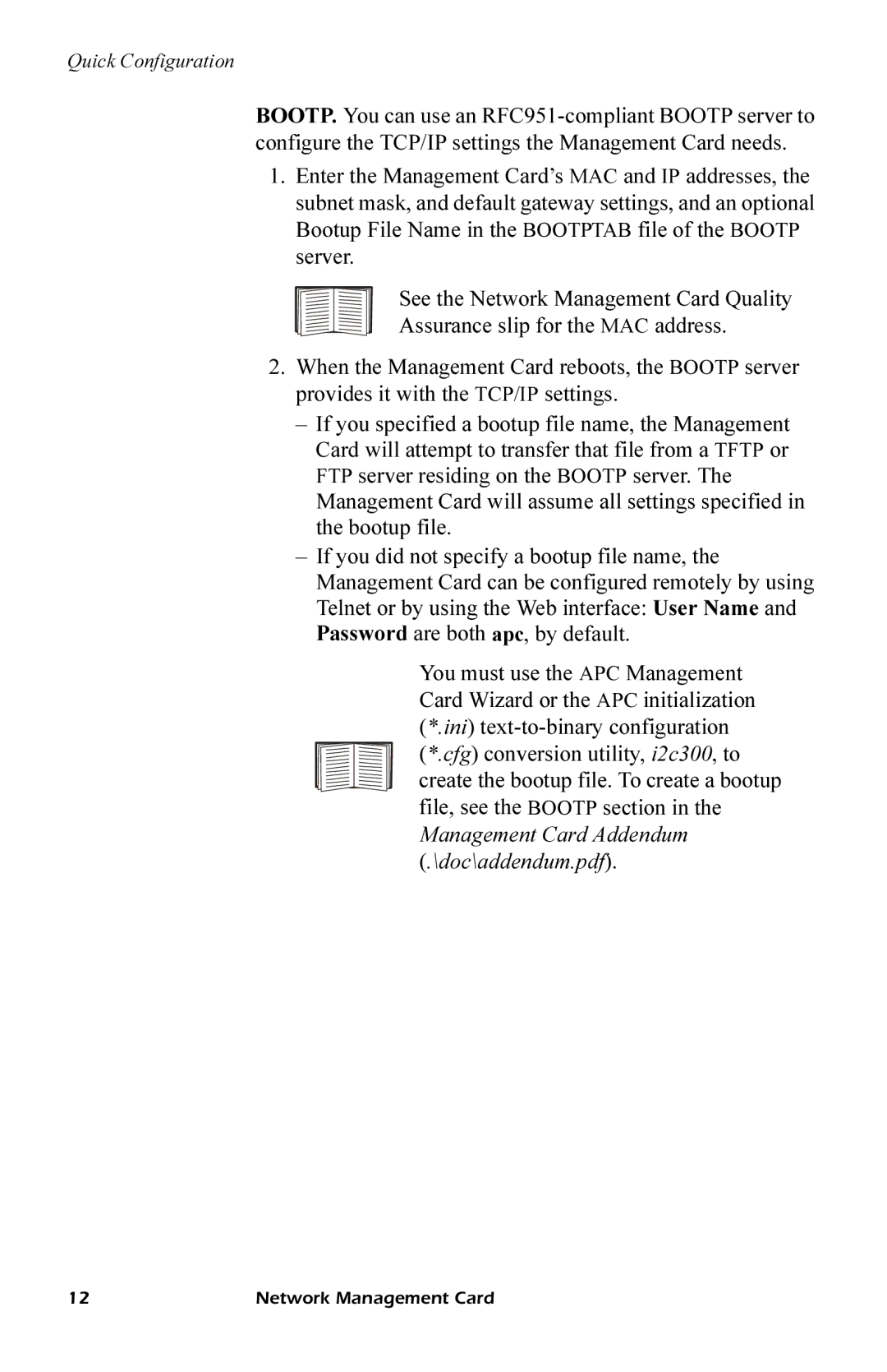 APC AP9619, AP9618 quick start manual Network Management Card 