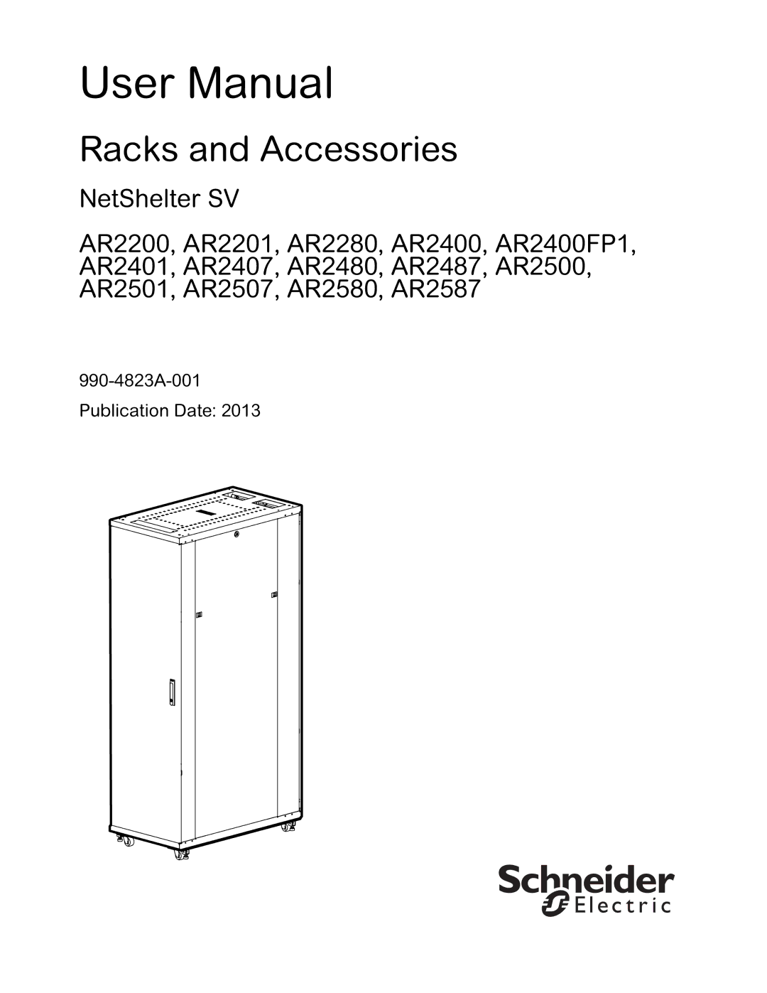 APC AR2400 user manual Racks and Accessories 