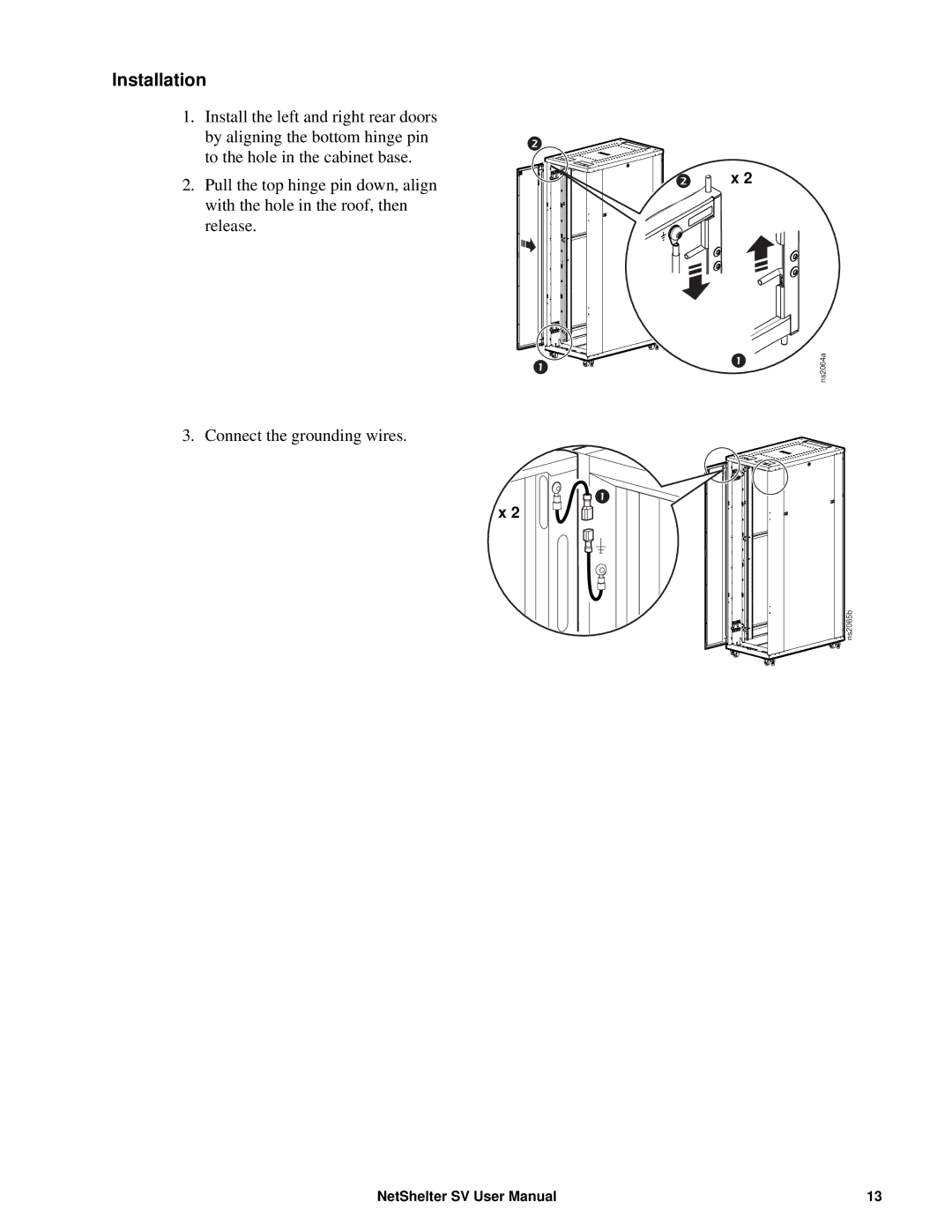 APC AR2400 user manual Installation 