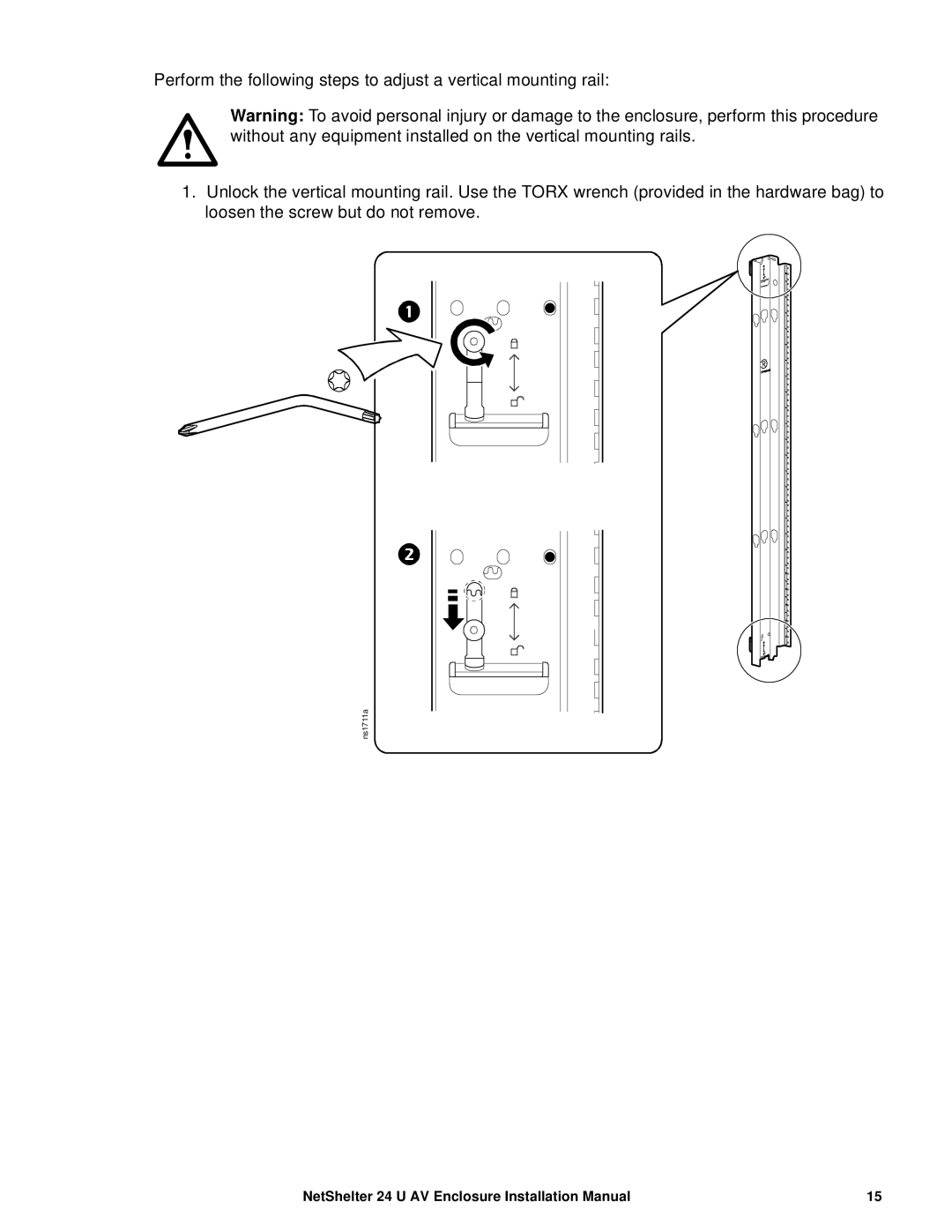 APC AR3814 installation manual Ns1711a 