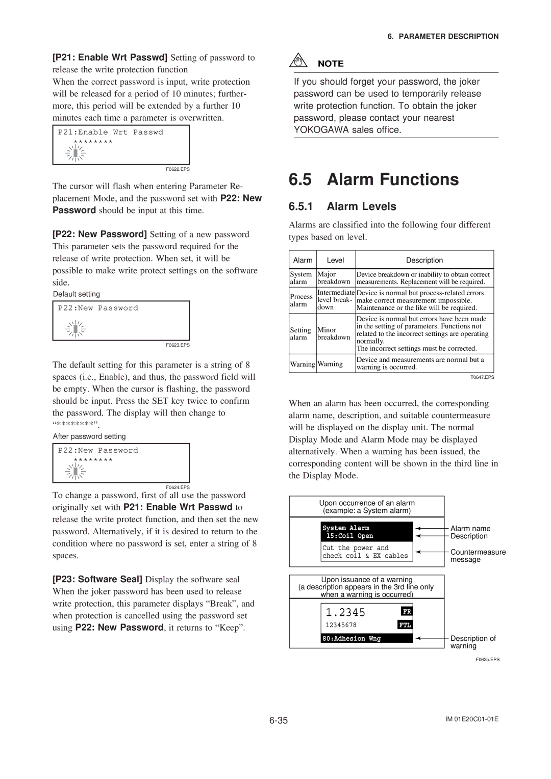 APC AXFA11G user manual Default setting, After password setting 