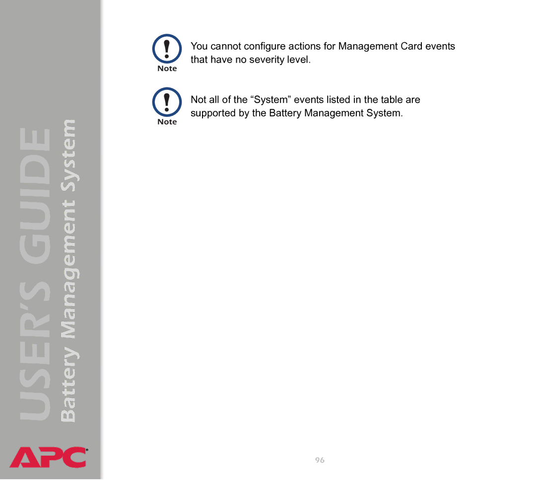 APC Battery Management System manual 