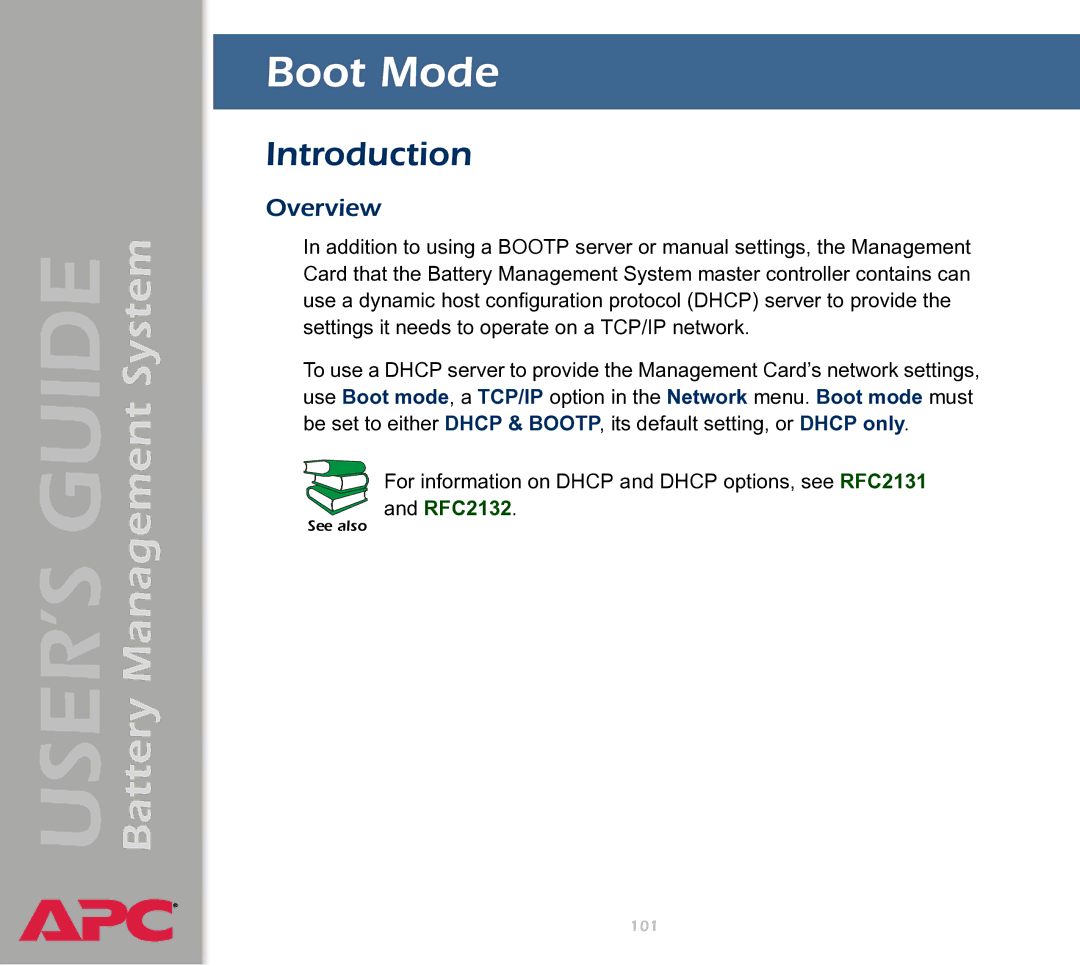 APC Battery Management System manual Boot Mode, Introduction 