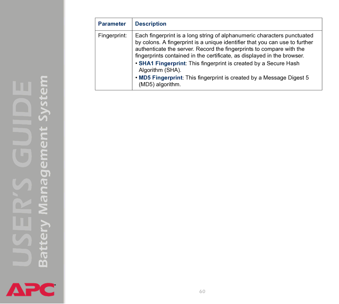 APC Battery Management System manual 