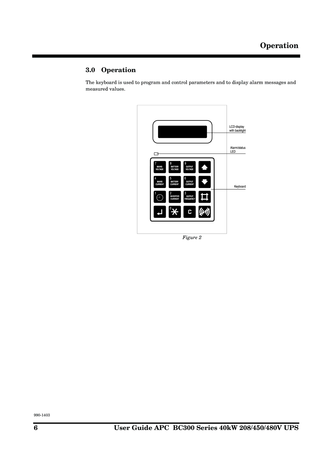 APC BC300 manual Operation 