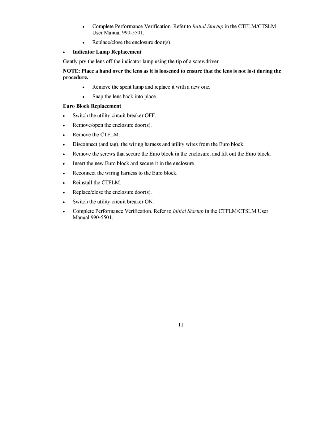 APC CTSLLP/G user manual Indicator Lamp Replacement, Euro Block Replacement 