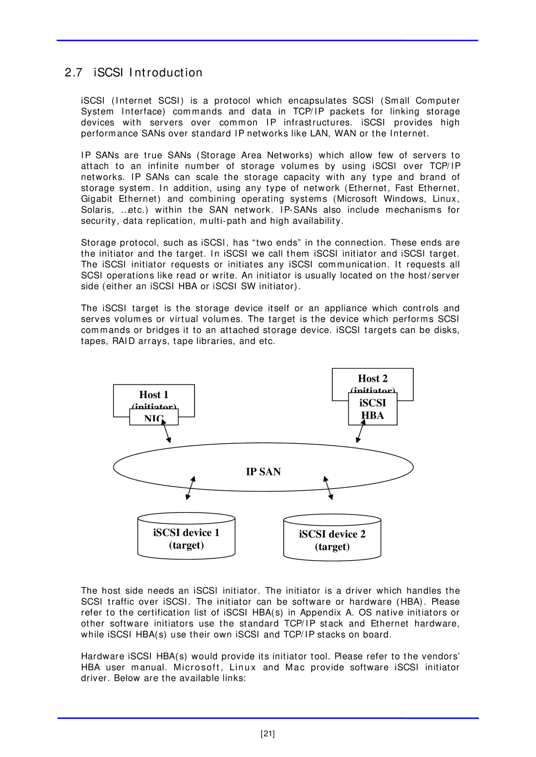 APC iSCSI SATA II installation and configuration manual ISCSI Introduction, Hba Ip San 