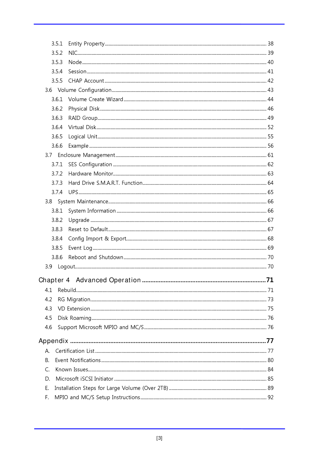 APC iSCSI SATA II installation and configuration manual Advanced Operation 