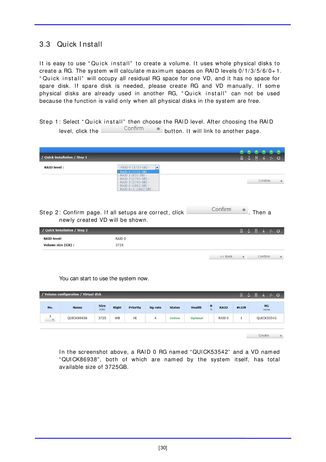 APC iSCSI SATA II installation and configuration manual Quick Install 