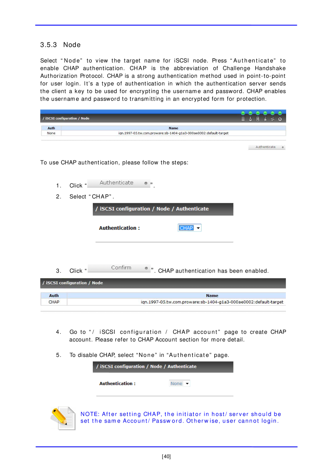 APC iSCSI SATA II installation and configuration manual Node 