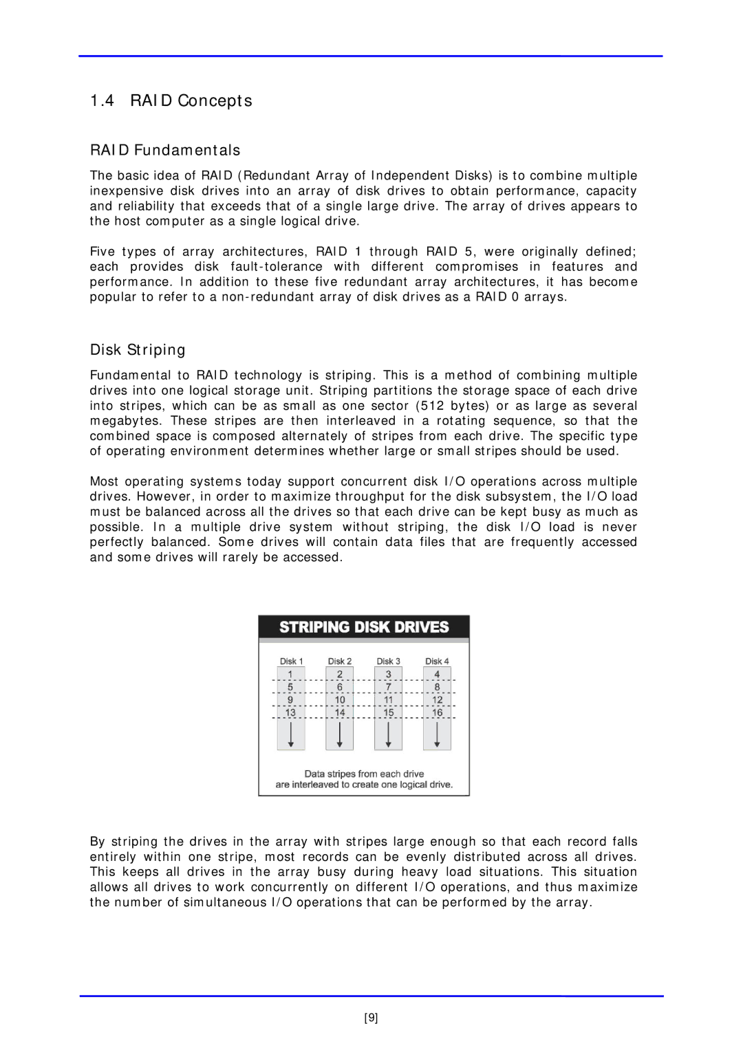 APC iSCSI SATA II installation and configuration manual RAID Concepts, RAID Fundamentals, Disk Striping 