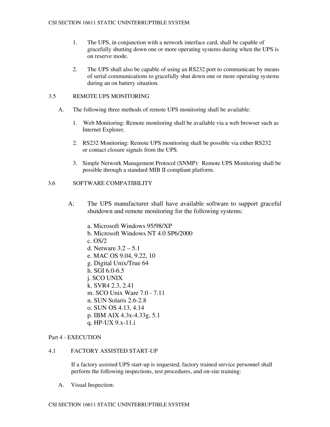 APC LX specifications Remote UPS Monitoring, Software Compatibility, Factory Assisted START-UP 