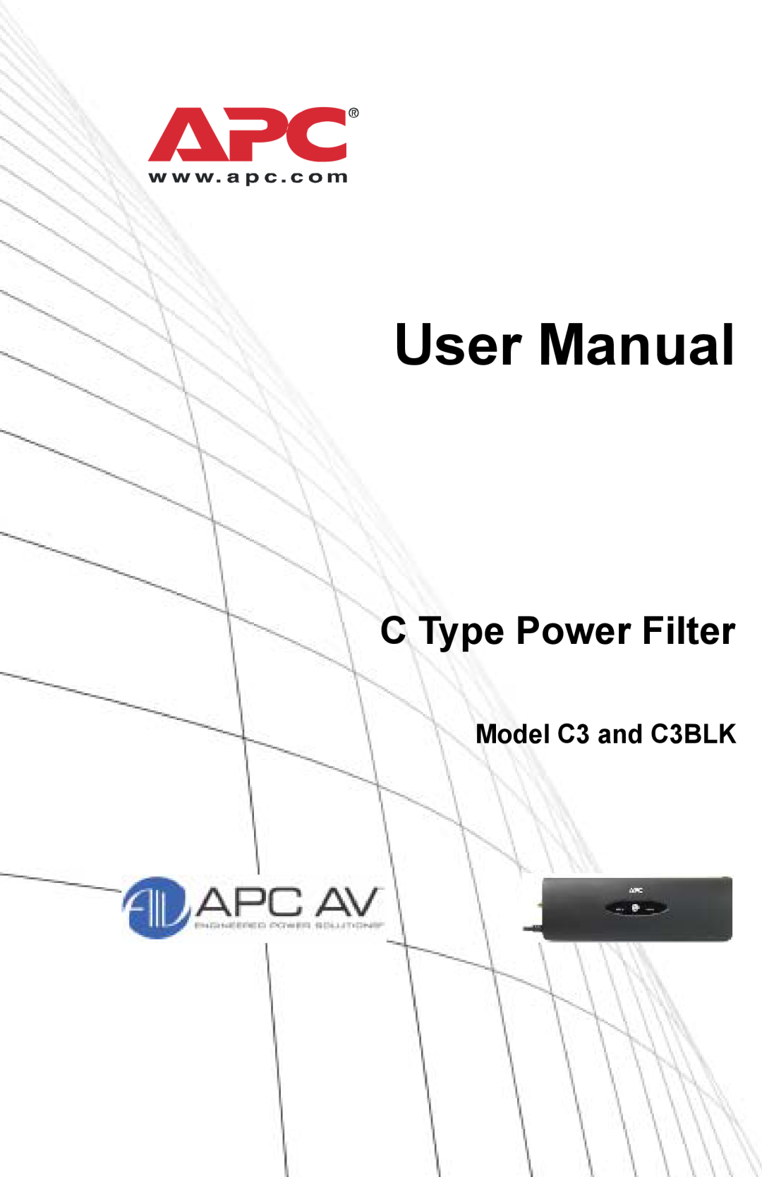 APC Model C3 and C3BLK user manual User Manual, C Type Power Filter 
