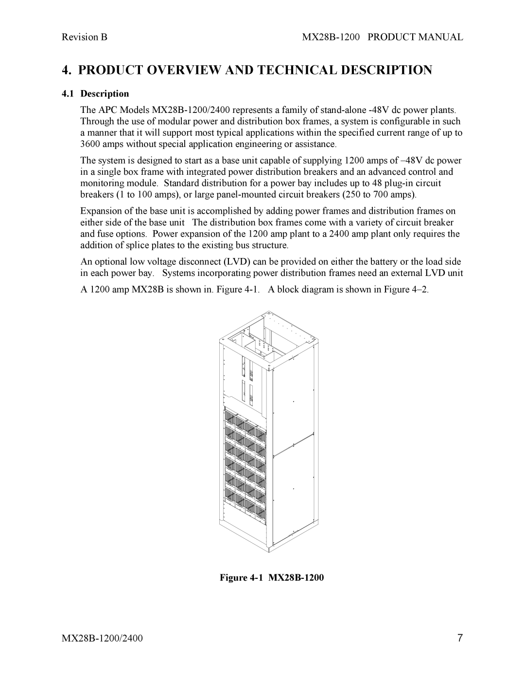 APC MX28B-1200, MX28B-2400 manual Product Overview and Technical Description 