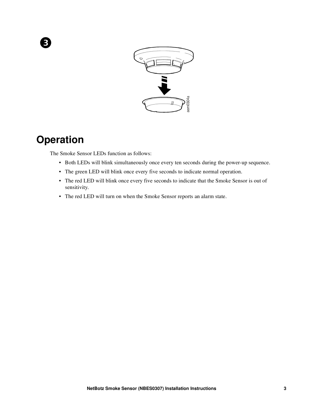 APC NBES0307 installation instructions Operation 