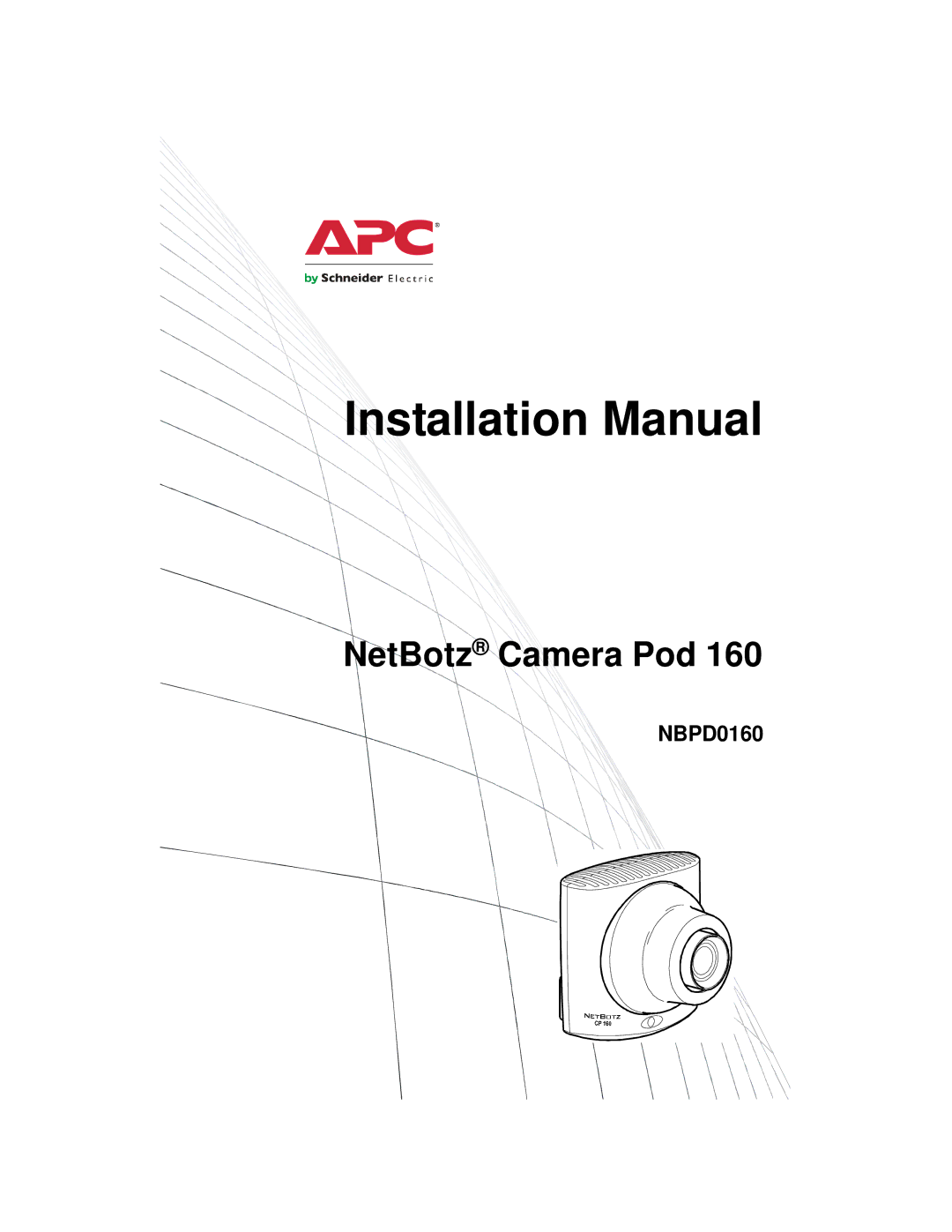 APC NBPD0160 installation manual Installation Manual 