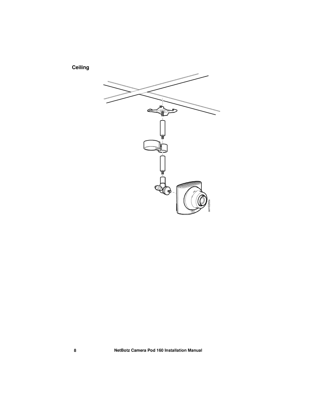 APC NBPD0160 installation manual Ceiling 