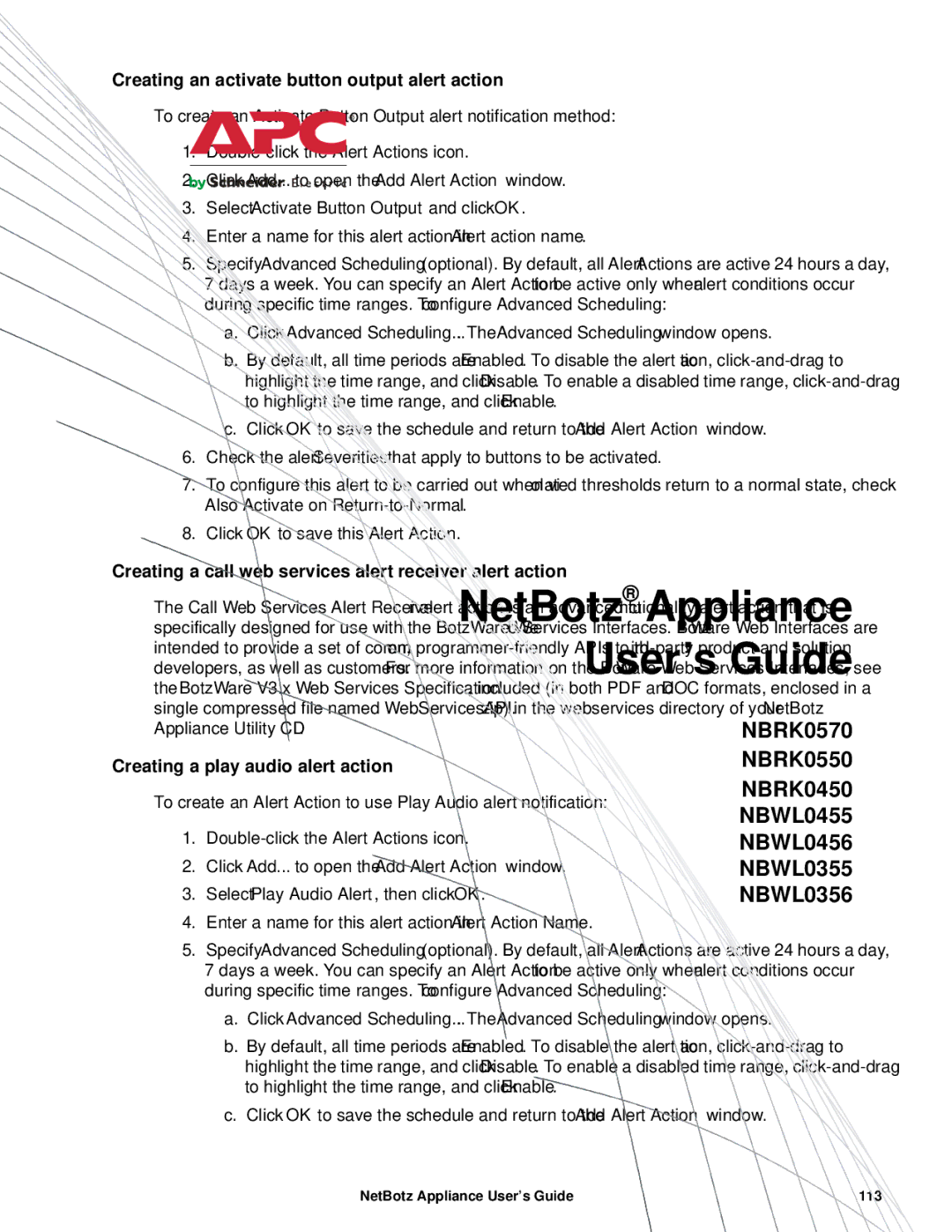 APC NBRK0550, NBRK0450 manual Creating an activate button output alert action, Select Activate Button Output and click OK 