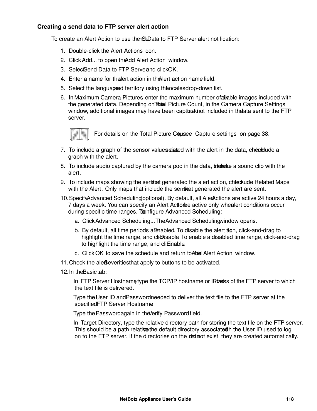 APC NBRK0570, NBRK0550 manual Creating a send data to FTP server alert action, Select Send Data to FTP Server and click OK 