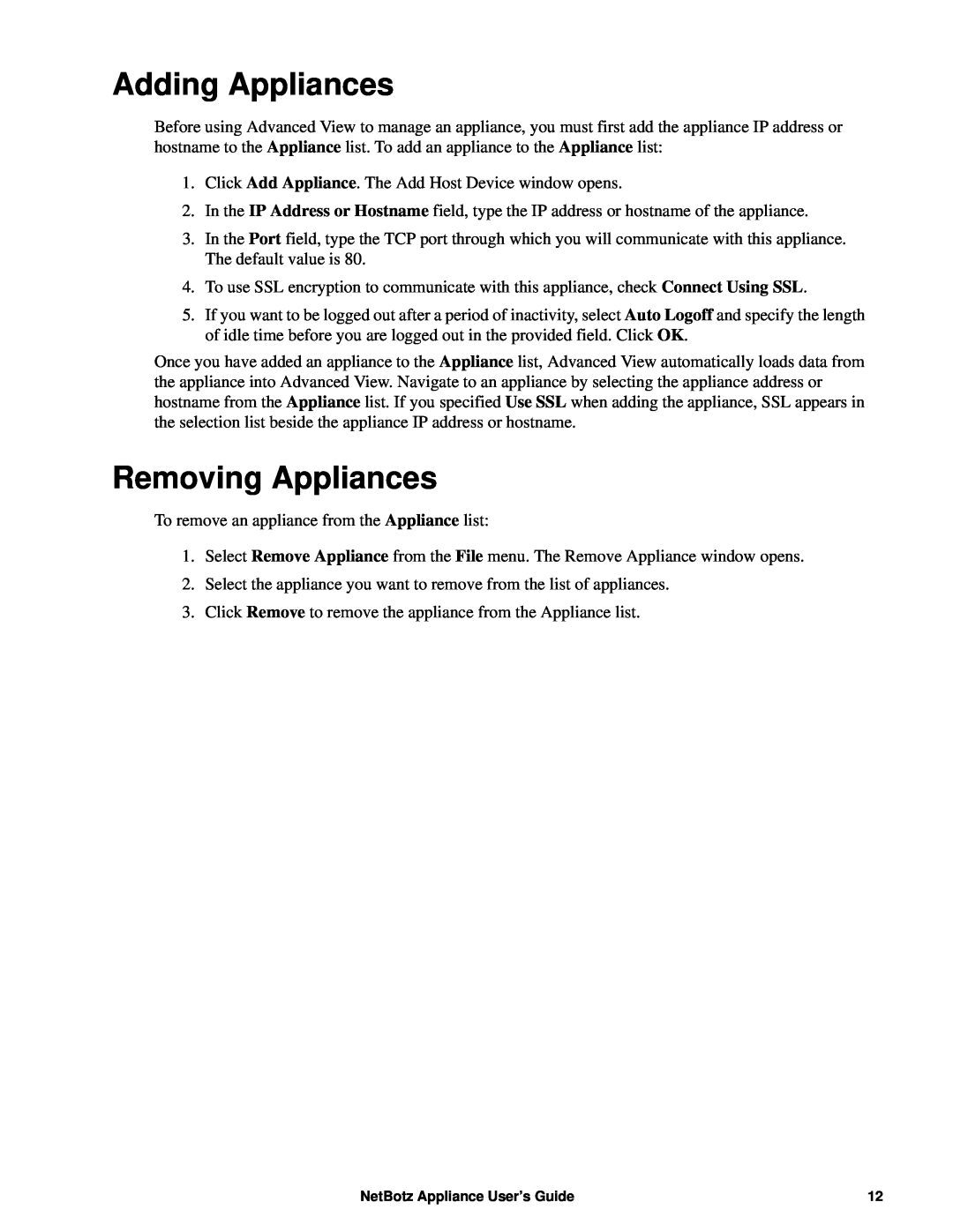 APC NBRK0450, NBRK0550, NBRK0570 manual Adding Appliances, Removing Appliances 