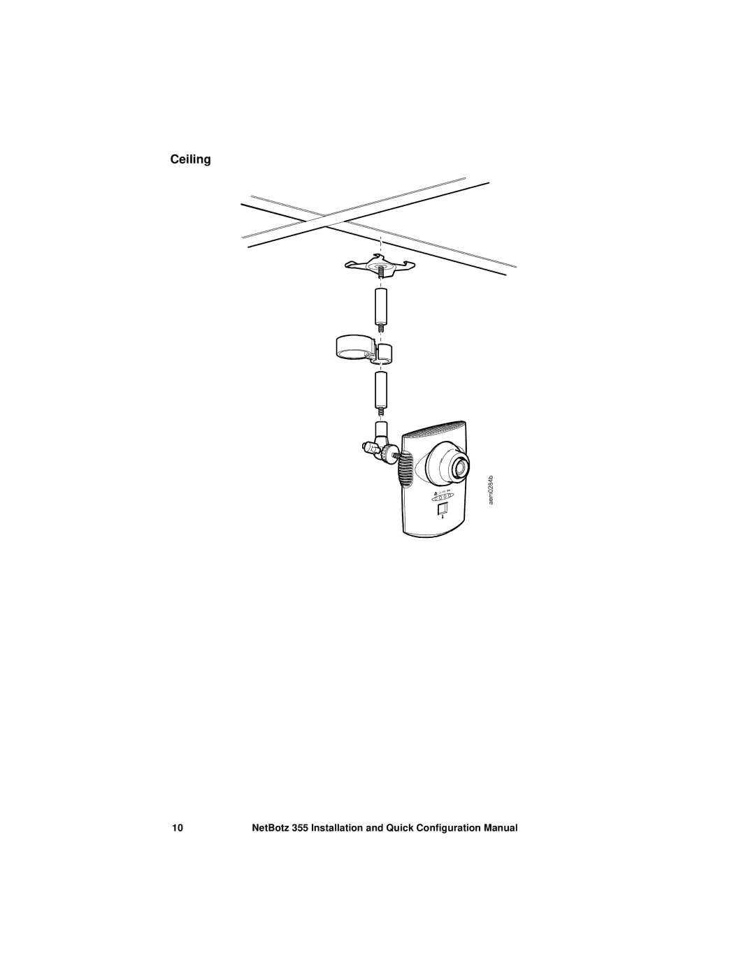 APC NBWL0355, NBWL0356 configurationmanual Ceiling 