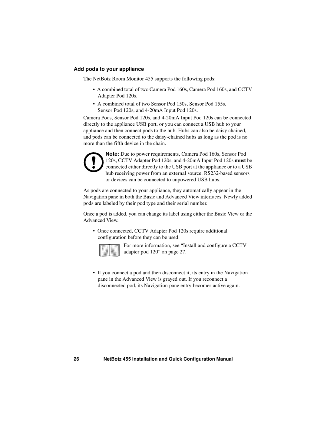 APC NBWL0455, NBWL0456 configurationmanual Add pods to your appliance 