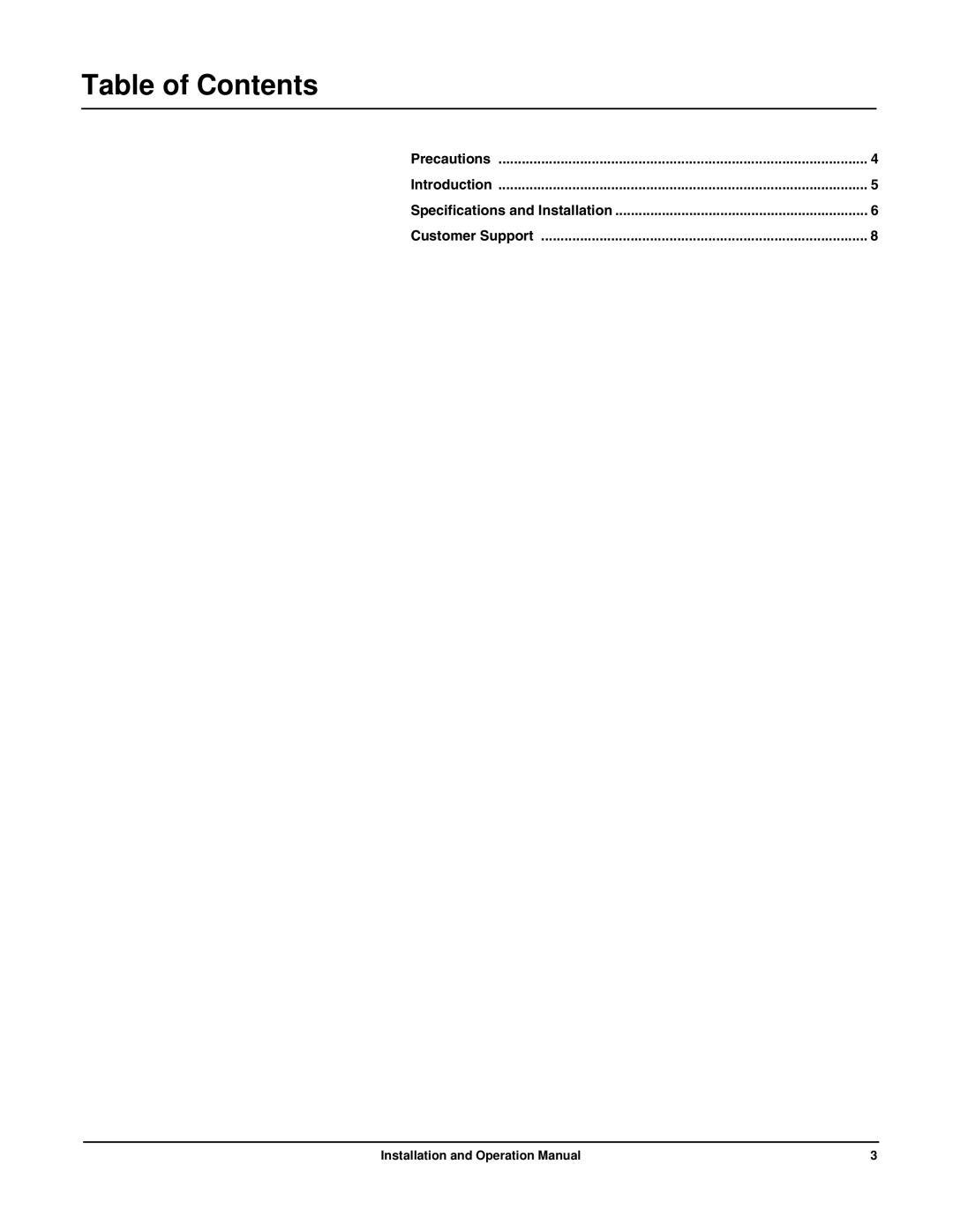 APC PMP1XR-B operation manual Table of Contents 