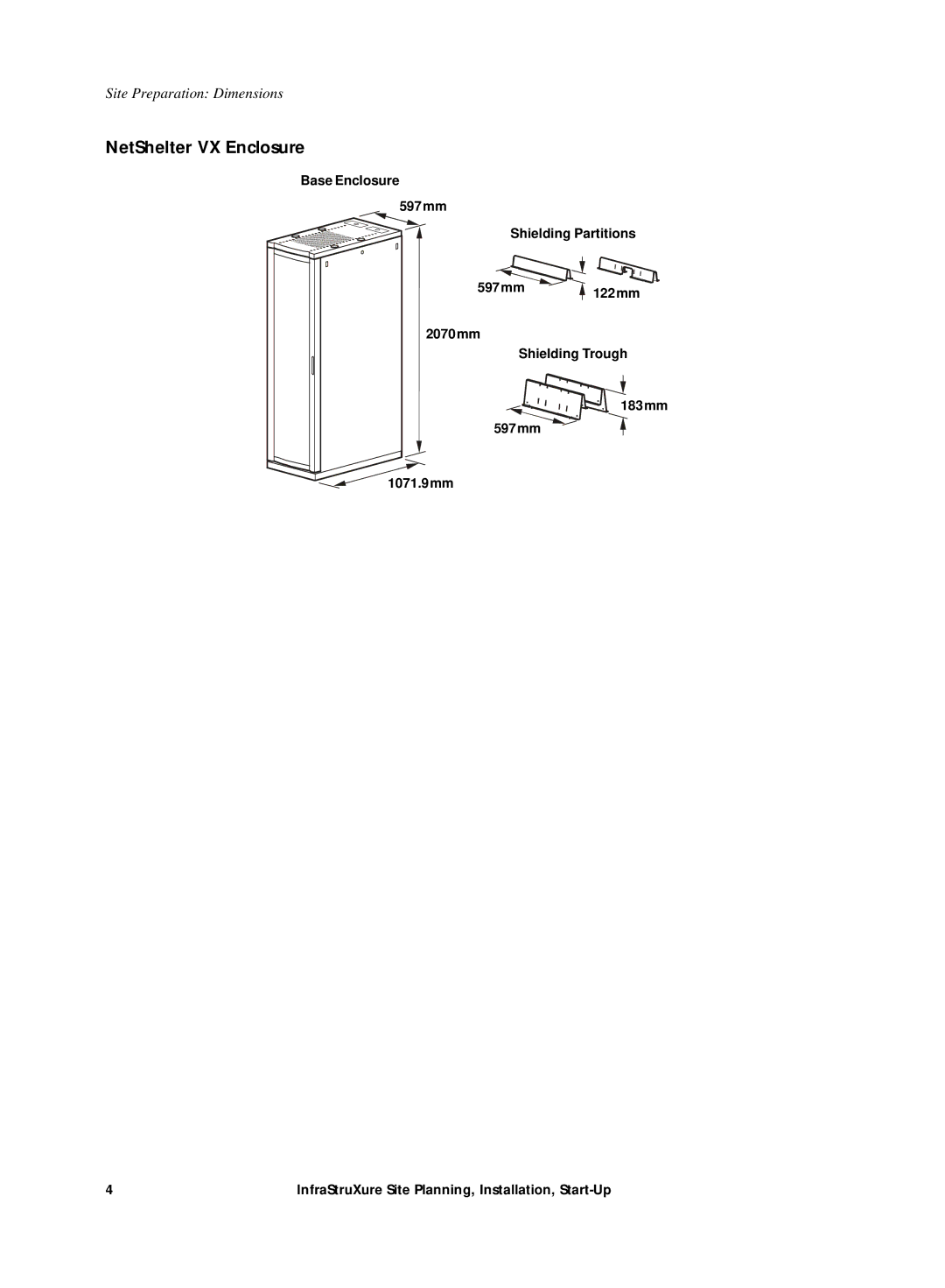 APC Power Supply manual NetShelter VX Enclosure 