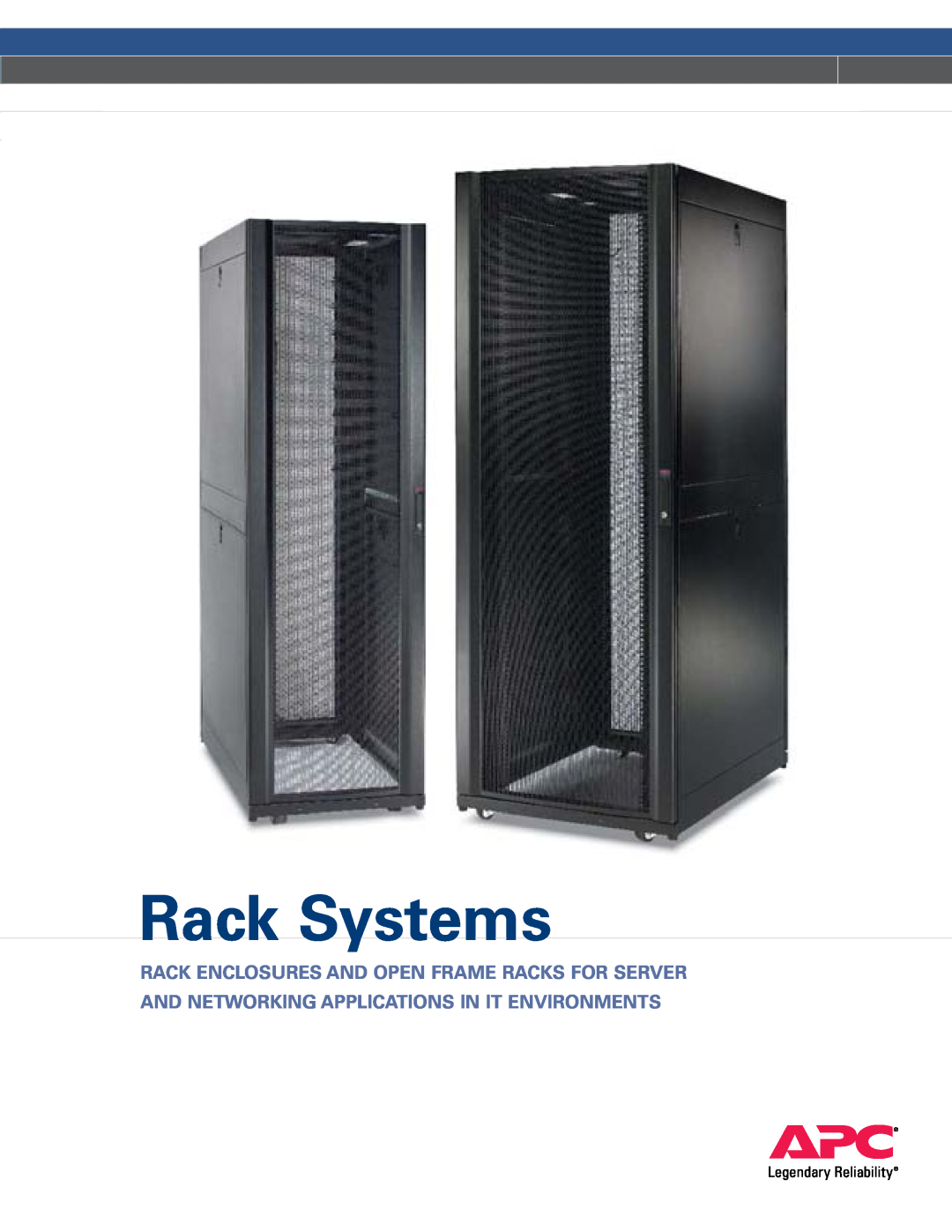 APC Rack Systems manual 