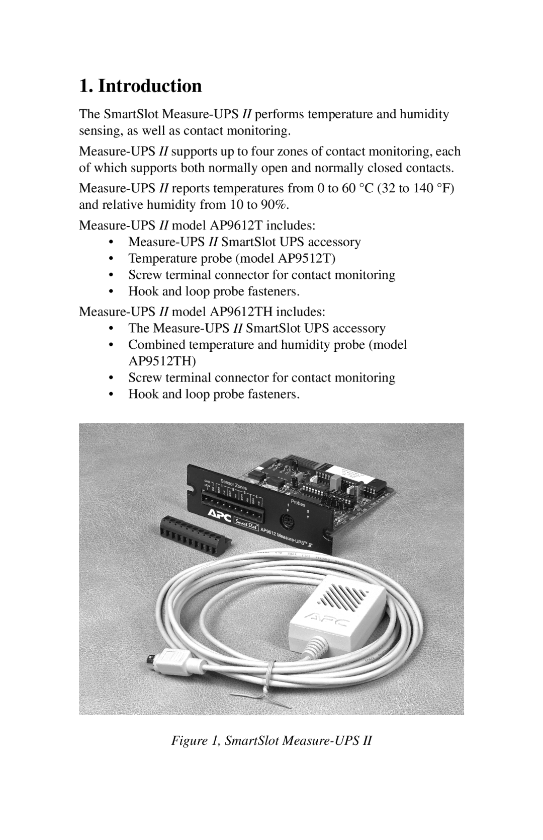 APC SmartSlot Series instruction manual Introduction, SmartSlot Measure-UPS 