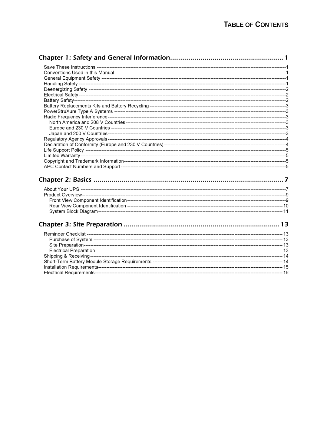 APC 412 kVA, SYBT3 installation manual Safety and General Information 