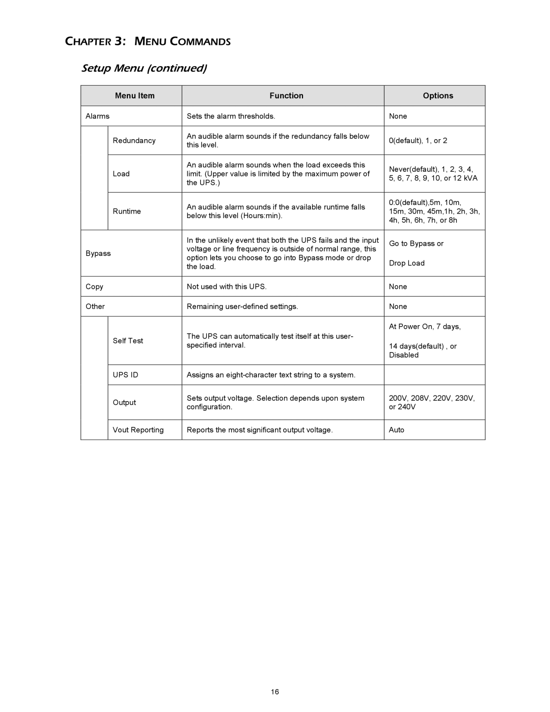 APC SYBT3, 412 kVA installation manual Ups Id 