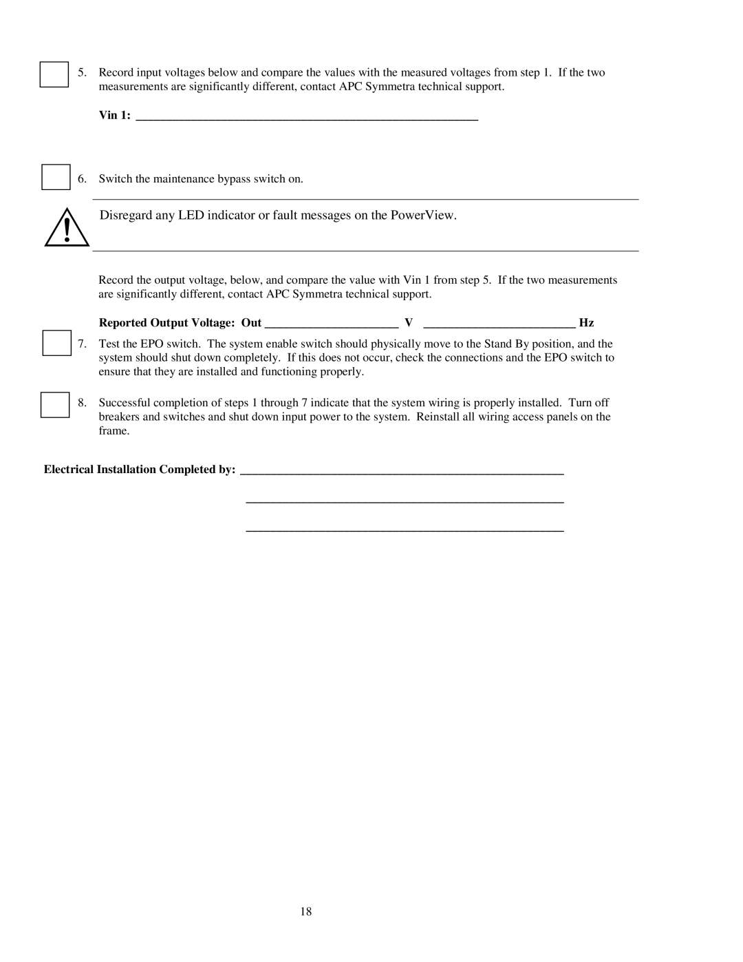 APC 990-1031, SYPM2KU, SYBT2 installation manual Vin 