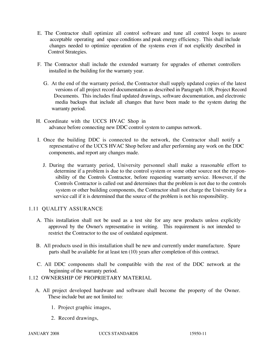 APC UCCS Temperature Control specifications Quality Assurance, Ownership of Proprietary Material 