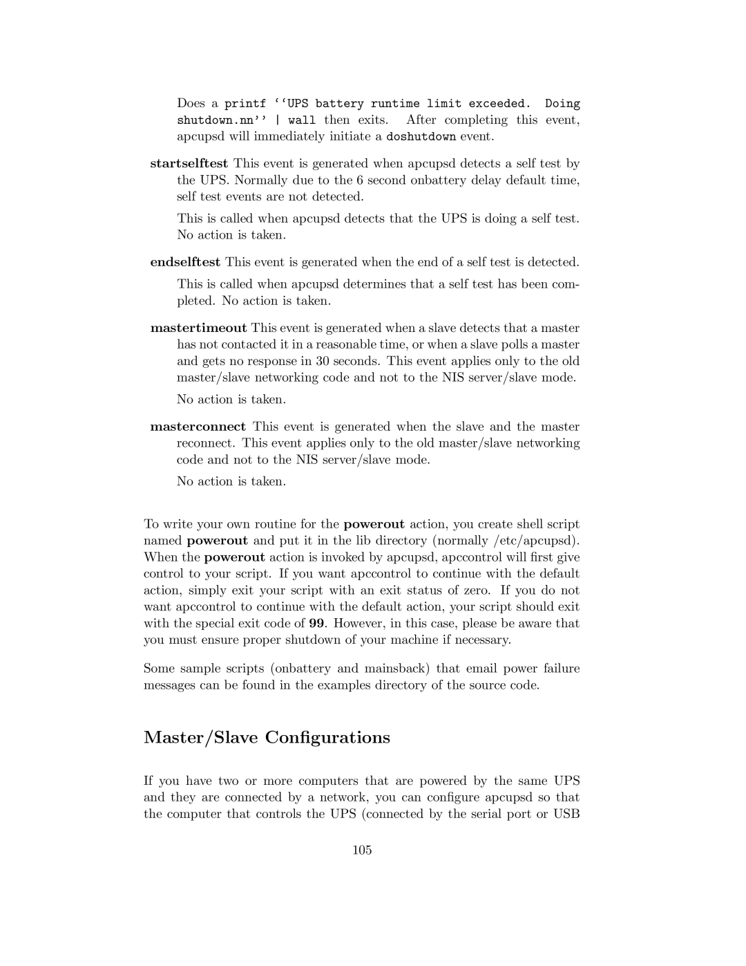 APC UPS control system manual Master/Slave Conﬁgurations 