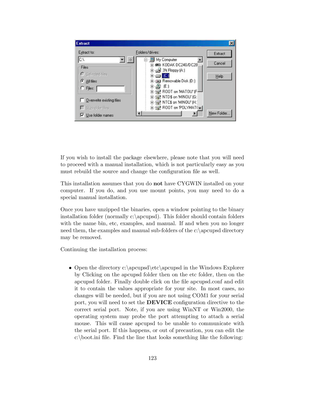 APC UPS control system manual 