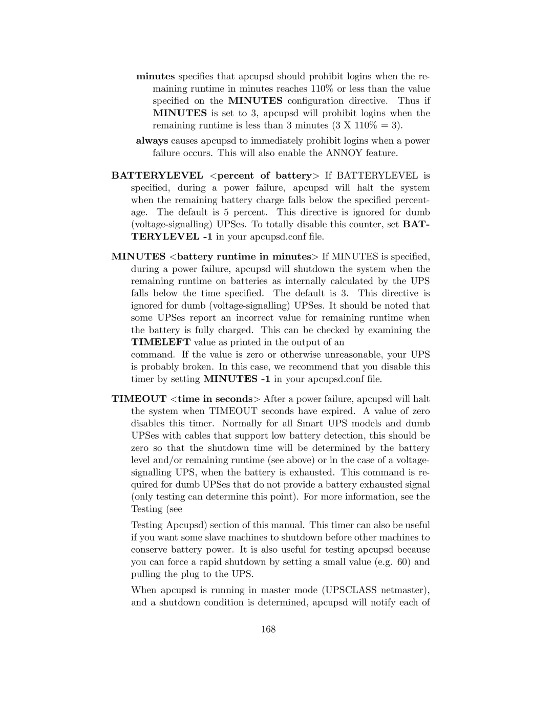 APC UPS control system manual 