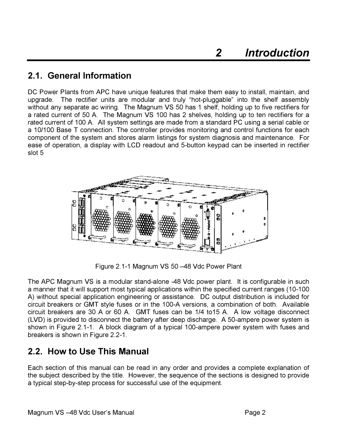 APC VS 50, VS 100 user manual Introduction, General Information, How to Use This Manual 