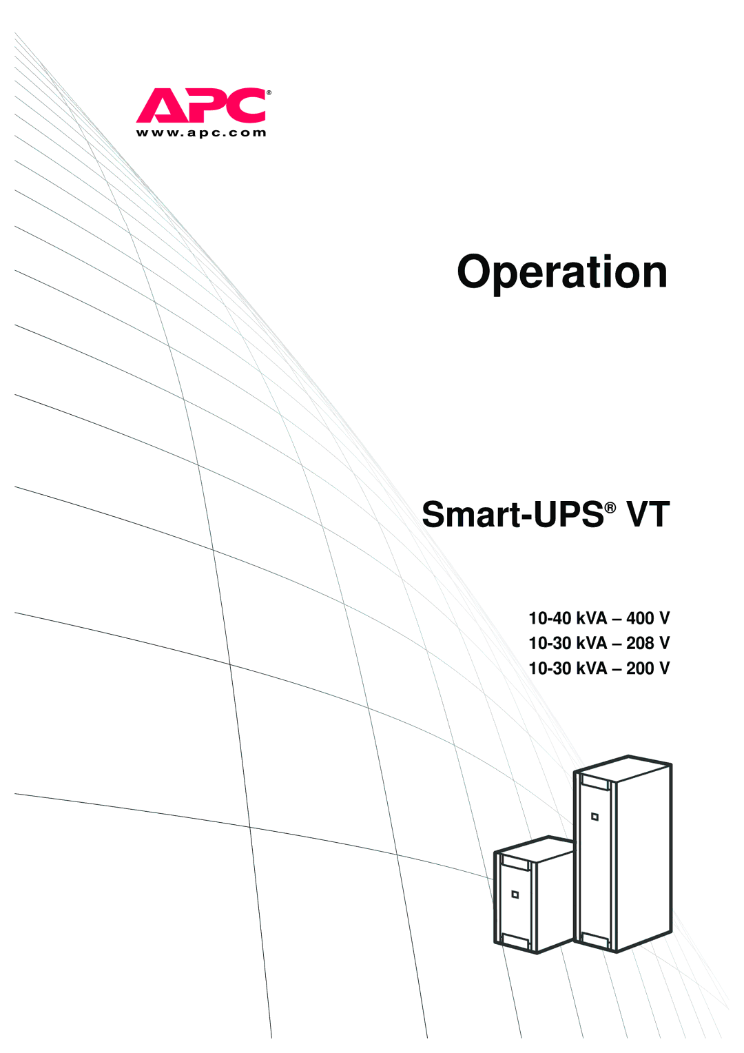 APC VT manual Operation 