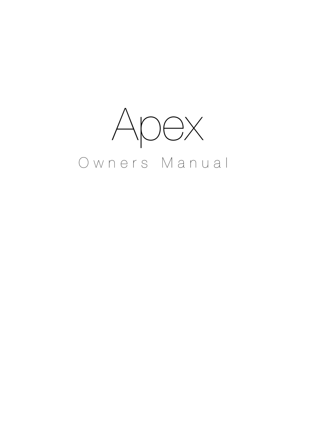 Apex Digital 10 owner manual Apex 