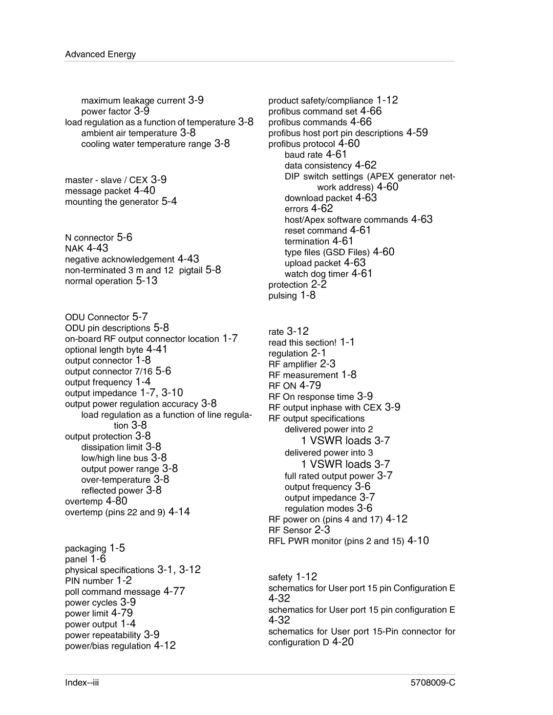 Apex Digital 5708009-C manual Vswr loads 