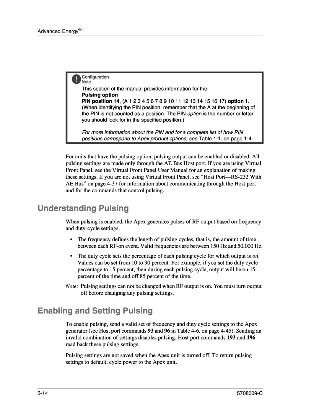 Apex Digital 5708009-C manual Understanding Pulsing, Enabling and Setting Pulsing, Pulsing option 