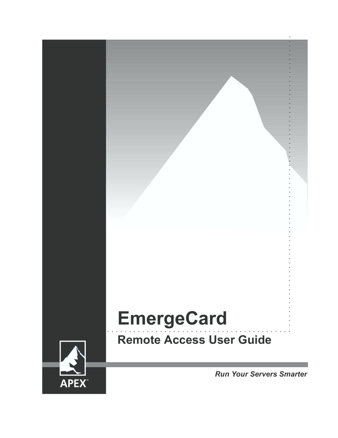 Apex Digital Apex EmergeCard Remote Access manual 