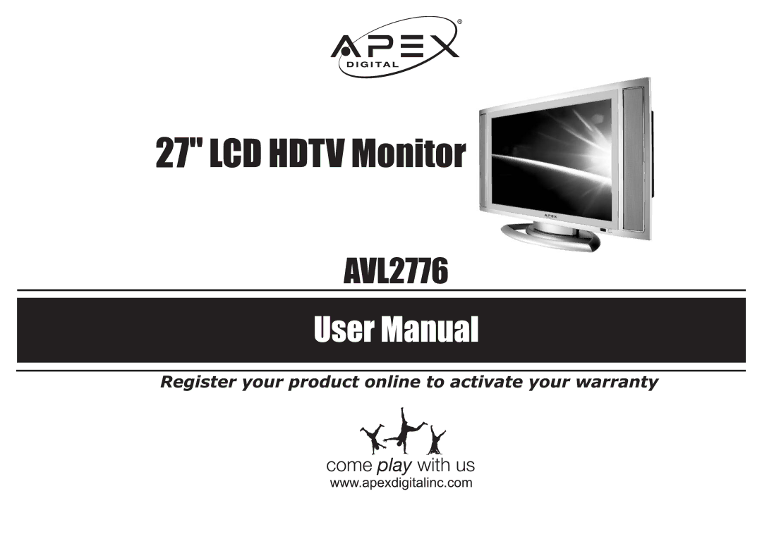 Apex Digital AVL2776 manual 